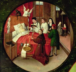Death, detail from The Table of the Seven Deadly Sins and the Four Last Things (detail)